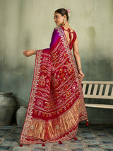 KcPcRoyal Gaji Silk Saree with Gota Patti WorkAMT