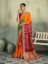 KcPc Premium Gaji Silk Bandhani Saree with Gota Patti WorkAMT