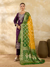 KcPc New Latest Jacquard Silk Bandhani Dupatta with Handmade Work