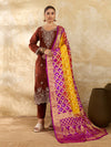 KcPc New Special Silk Bandhani Dupatta with Handmade Work