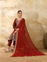 KcPc Premium Bandhani Georgette Dupatta for Traditional Wear KKPRKS