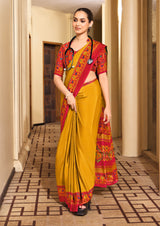 Silk Fabric UniformOfficial Wear saree under 1500