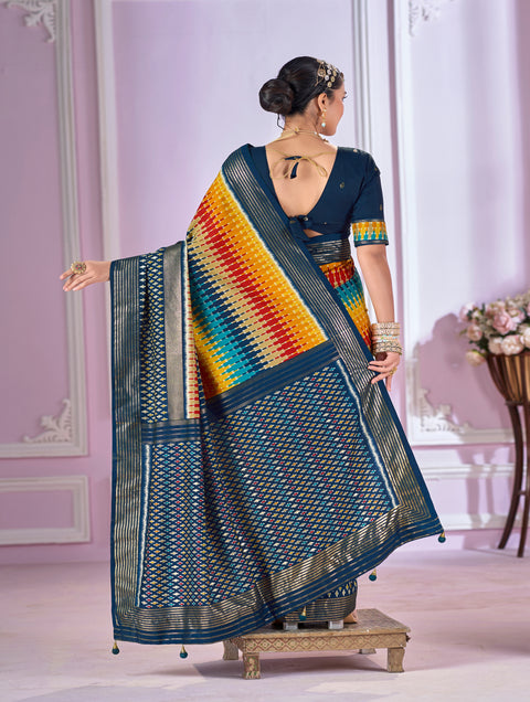 KCPC New Launch Pashmina Cotton Silk printed Stylish Saree SRD