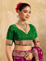 Buy Royal Modal Silk Festive Wear Saree Kcpc Image 8
