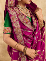 Buy Royal Modal Silk Festive Wear Saree Kcpc Image 5