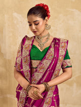 Buy Royal Modal Silk Festive Wear Saree Kcpc Image 6