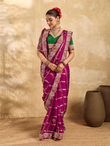 Buy Royal Modal Silk Festive Wear Saree Kcpc Image 3