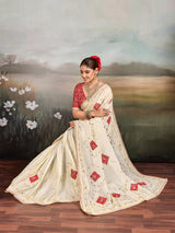 Buy Designer Style Saree WithGotaPatti Work Kcpc