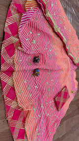 By Jaipuri Special LehengaWith Kota Doria Gotapatti Work 