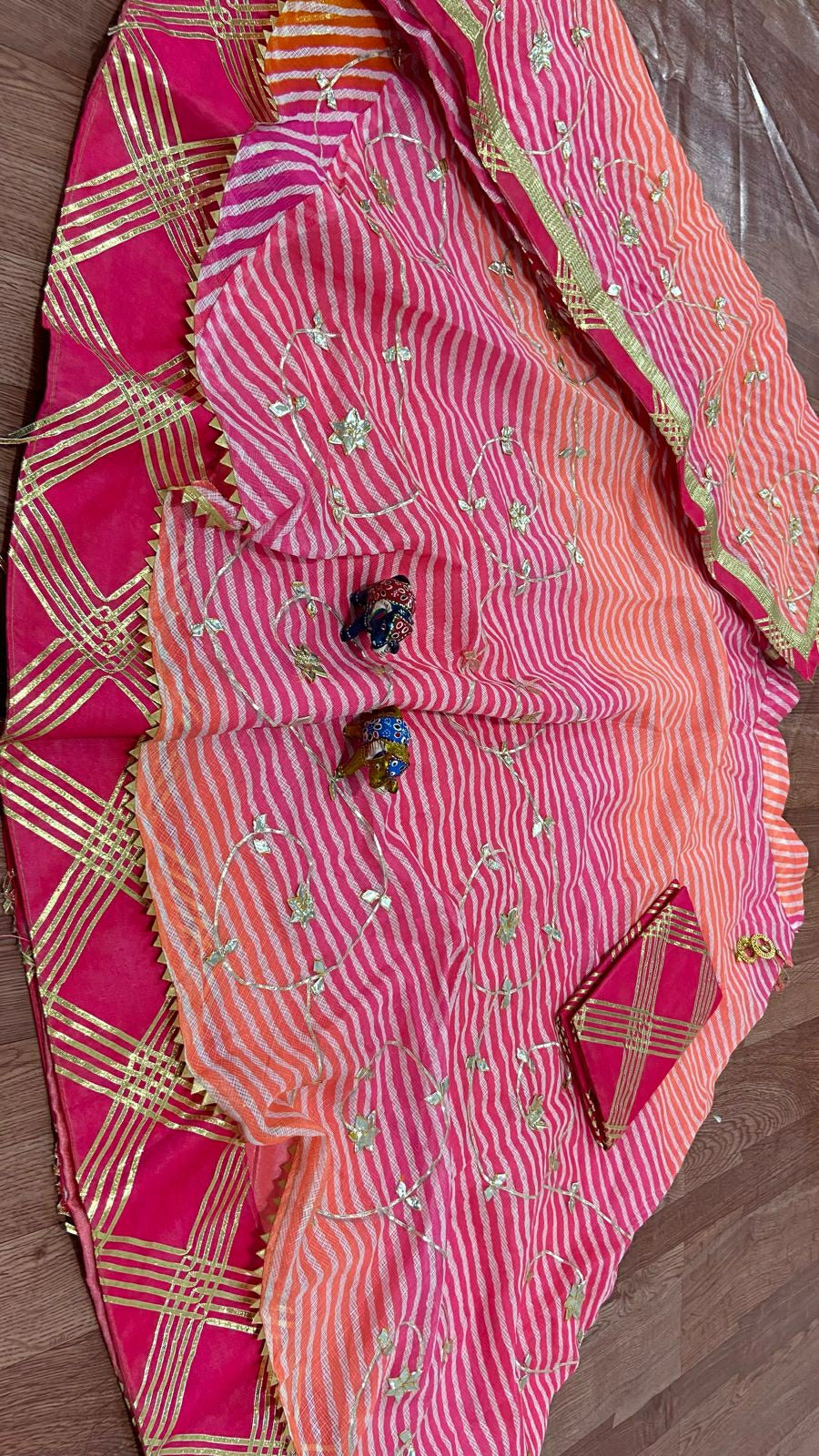 By Jaipuri Special LehengaWith Kota Doria Gotapatti Work 