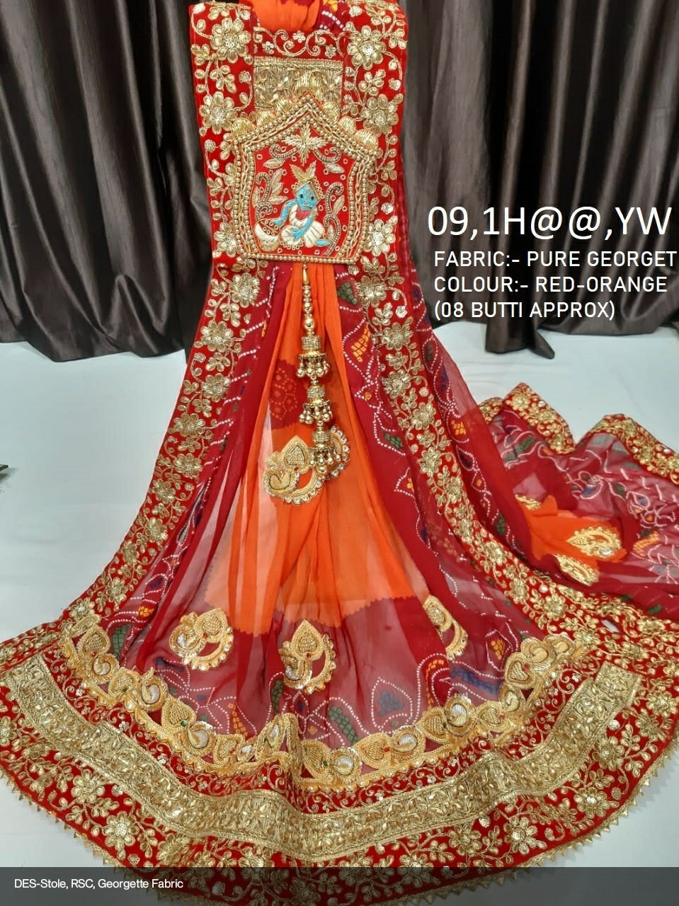 Rajasthani Piliya Odhni OR, RSC KcPc Bandhani