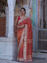 Buy Traditional Saree with Gotapatti Finish KcPc