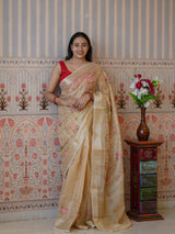 Buy Traditional Saree With Banarasi Touch Kashida Work KcPc