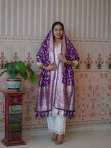 Buy Traditional Banarasi Style Dola Silk Dupatta Kcpc