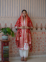 Buy Traditional Banarasi Style Dola Silk Dupatta Kcpc