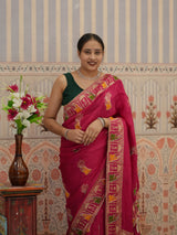 KcPc Latest Pure Munga Silk Karwa Chouth special sareePF
