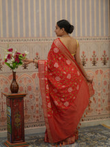 Buy HO Silk Banarasi Style With Kashida Work Saree Kcpc