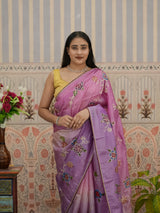 KcPc New Tissue Silk Bollywood Style With Silver Gotapatti Work Saree SWA