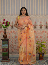 Buy New Launch Tissue Silk Bollywood Style With Silver Gotapatti Work Saree