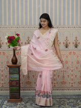 Buy Munga Silk Embroidery style Saree Kcpc