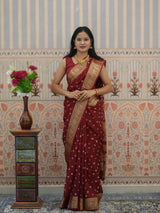 Buy Bandhani Saree With Zari Weaving Border Kcpc
