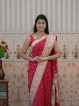 Buy Chinon Bandhani Style Saree Kcpc