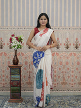 Buy Bandhani Saree With Gota Patti Border Work Kcpc