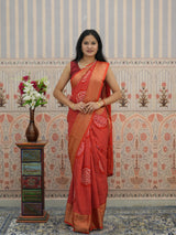 Buy Upada silk Bandhani Zari Work Saree Kcpc