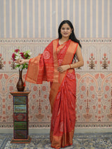 Buy Upada silk Bandhani Zari Work Saree Kcpc