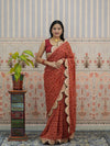 Buy Bandhani Style Georgette Saree with Traditional Wear Kcpc