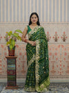 Buy Pure Gaji Silk Bandhani Ghatchola Gotapatti Saree Kcpc