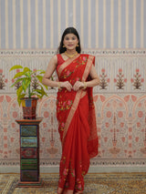 Buy Zari border Saree With Festive Wear Kcpc