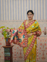 Buy Tussar Silk Saree With Festive Wear Kcpc