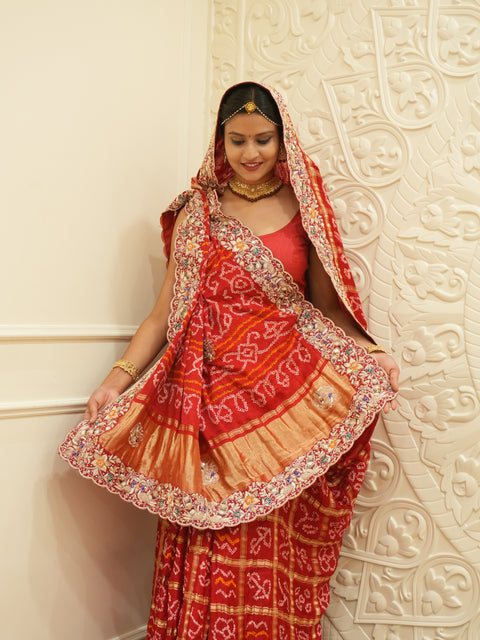 KcPc New One Special Gaji Silk Zardoji Handwork Saree MNL