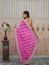 Buy Upada Silk With Leheriya Style Saree Kcpc