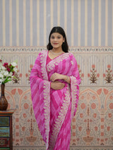 Buy Upada Silk With Leheriya Style Saree Kcpc