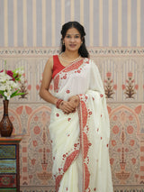 KcPc Festive Special Crepe Silk Designer Saree with Tari Work SWA