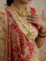 Buy Khaddi Georgette Kalamkari Style Saree Kcpc