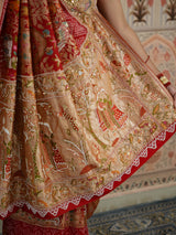 Buy Khaddi Georgette Kalamkari Style Saree Kcpc