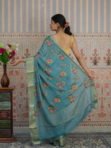 Buy Zari border Saree With Festive Wear