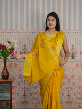 Buy Zari border Saree With Festive Wear