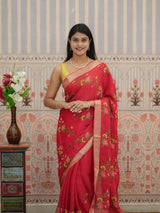 Buy Zari border Saree With Festive Wear