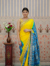 Gaji Silk saree with a Shilpa Shetty inspired design