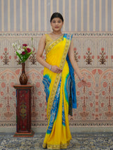 Gaji Silk saree with a Shilpa Shetty inspired design