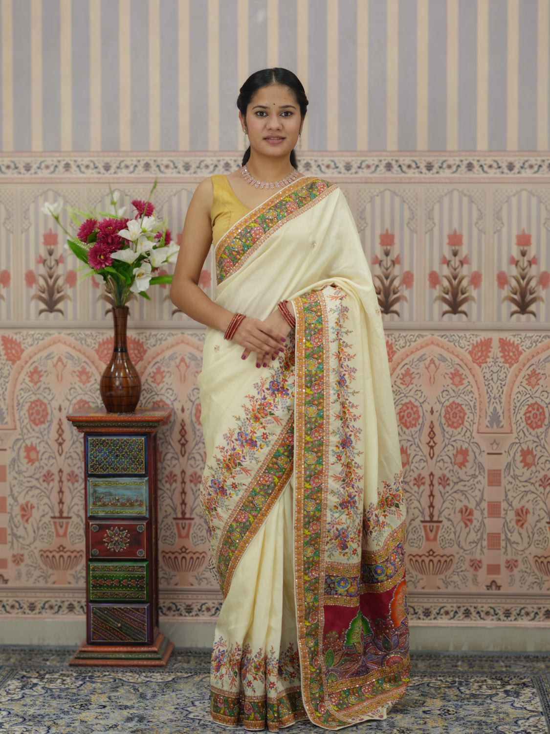 Buy Festive Wear Moonga Silk Bandhani Saree Kcpc
