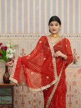 Buy Festive Special Georgette Bandhani Saree Kcpc 