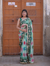 Buy Traditional Saree With Beautiful Gotapatti Work KcPc 