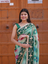 Buy Traditional Saree With Beautiful Gotapatti Work KcPc 