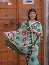 Buy Traditional Saree With Beautiful Gotapatti Work KcPc 