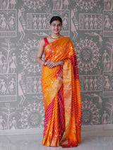 Buy New Premium Leheriya Saree With Hand Gota Patti Work KcPc